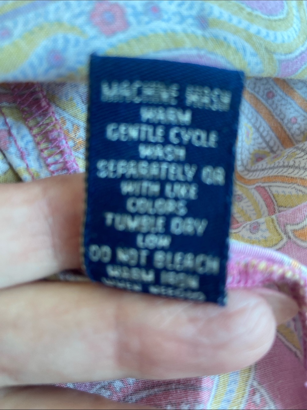 Robert Graham Pink Yellow Paisley Button-Up Shirt - Picture 5 of 5